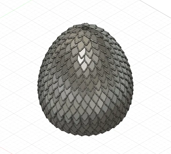 Grand œuf de dragon creux