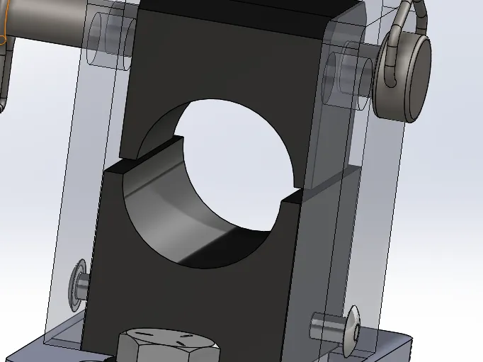 Upper and lower tube supports_tall_20mm