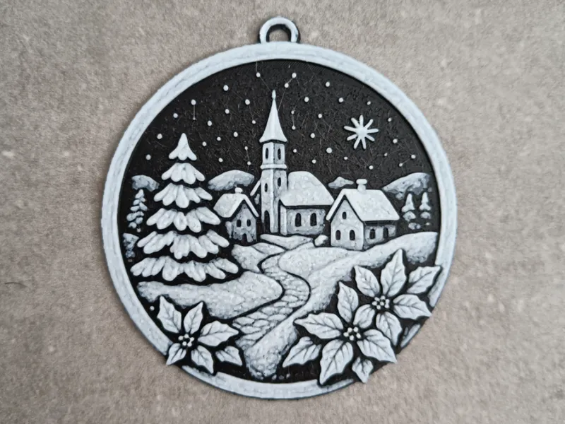 Winter Village Christmas ornament