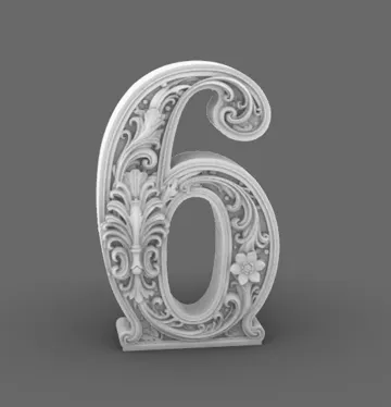 Estante o repisa: Goth Baroque Number 6 gothic Decor — vista de referencia 4
