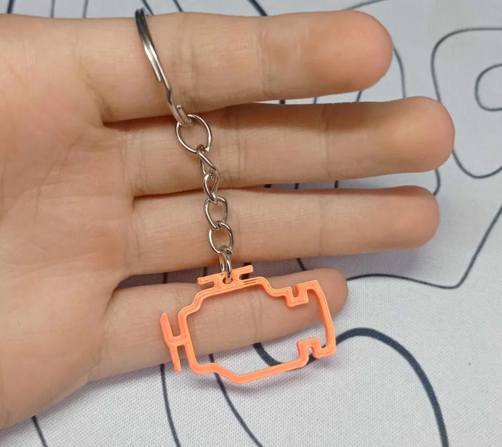Keychain Check Engine check engine keychain by gasnica3d - MakerWorld