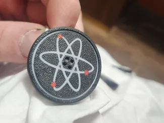 lab coat button