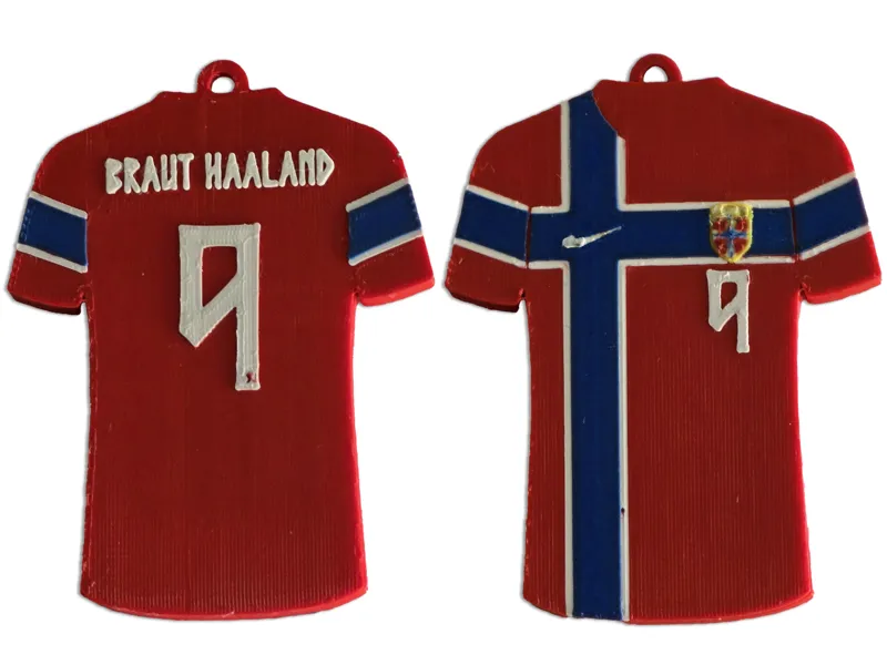 Keychain like Haaland's 2026 World Cup jersey