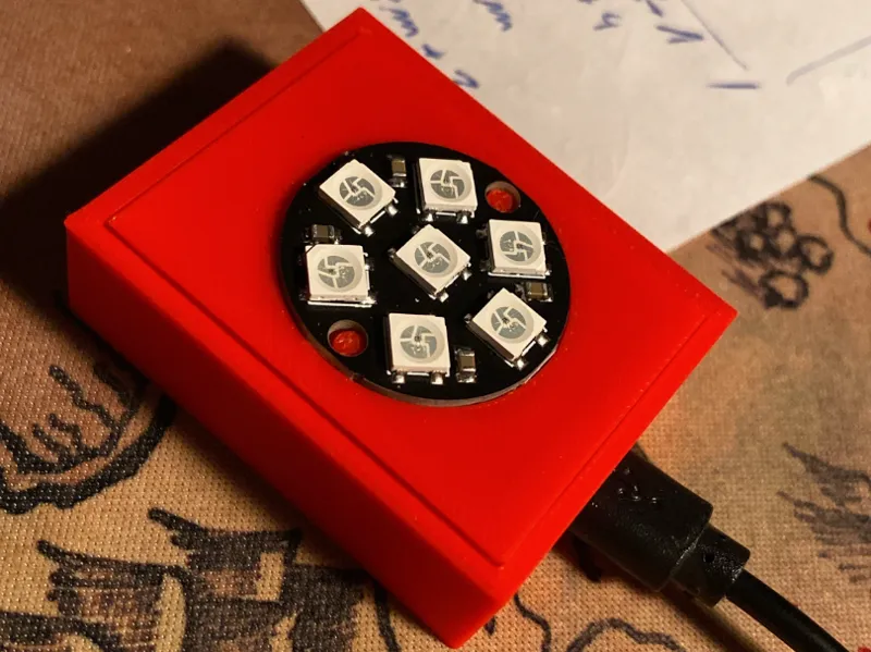 Wemos D1 mini box for 5 LED (21mm)