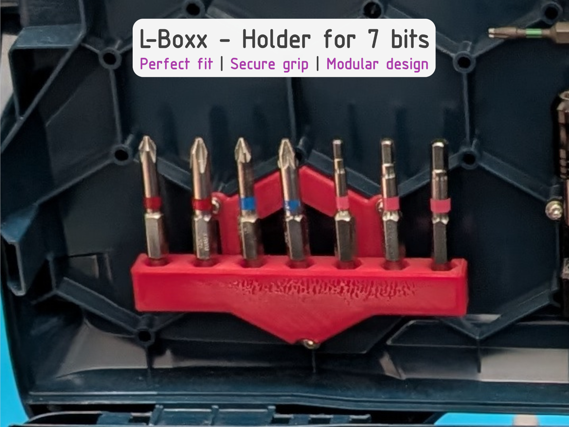 L-Boxx - Holder for 7 bits