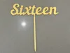 Sixteen Cake Topper
