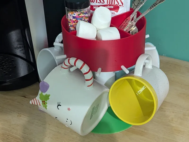 Rotating Coffee Cup Station 