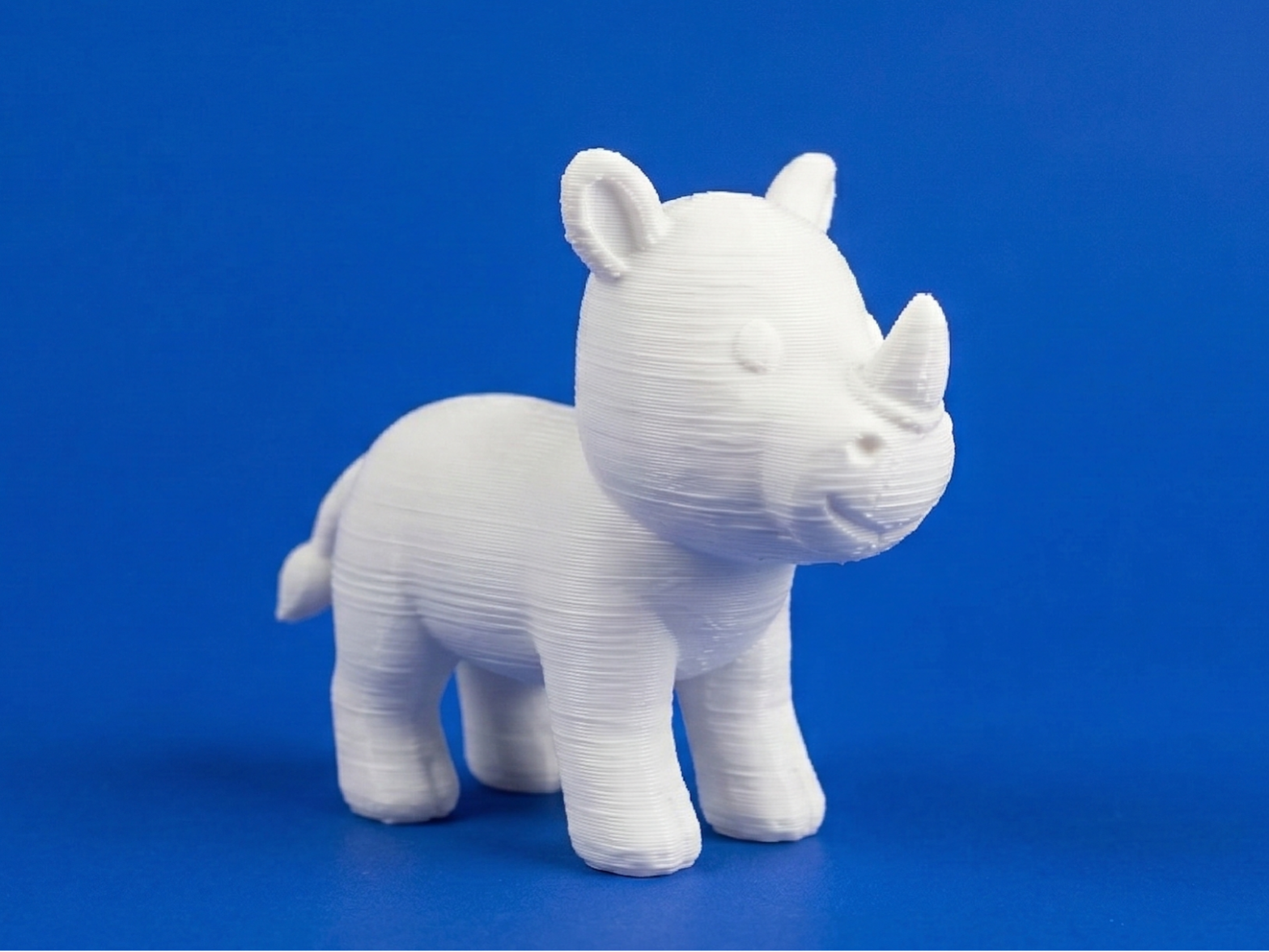 Cute Rhino Figurine – Cartoon Safari Animal