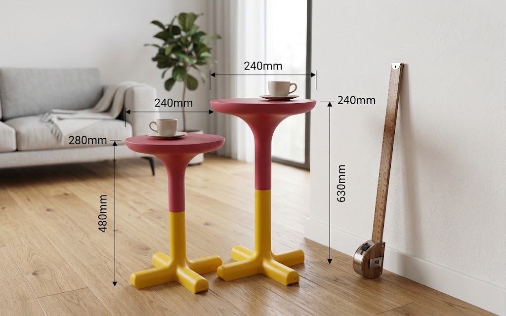 Letrero o emblema decorativo: Modular Two-Tone Side Table — vista de referencia 4