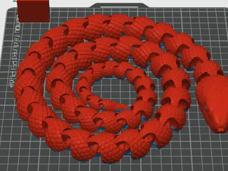 Big multi colored snake
