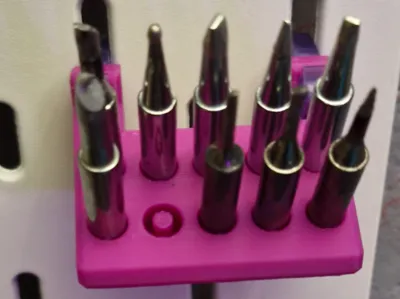 Soldering station tip holder - max diameter 6.9mm