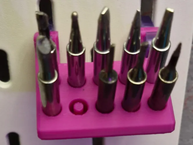 Soldering station tip holder - max diameter 6.9mm
