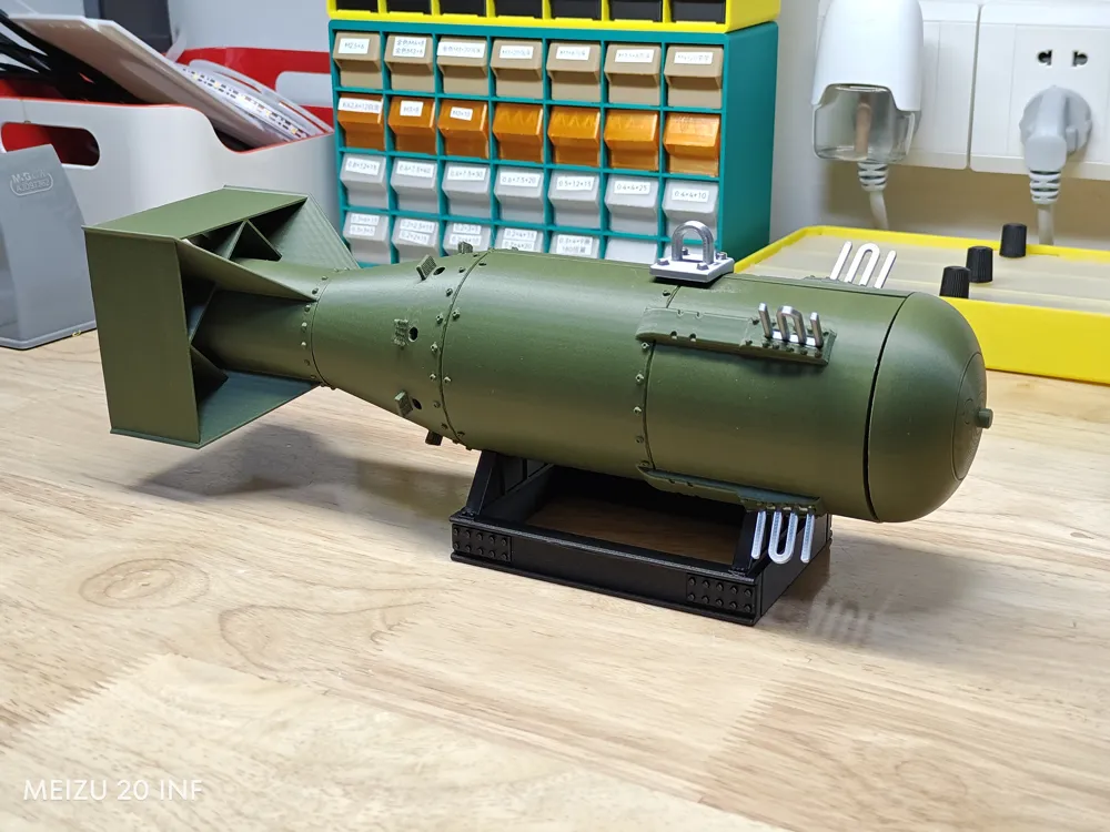 Atomic Bomb (Little Boy) Demonstration Model - Free 3D Print Model ...