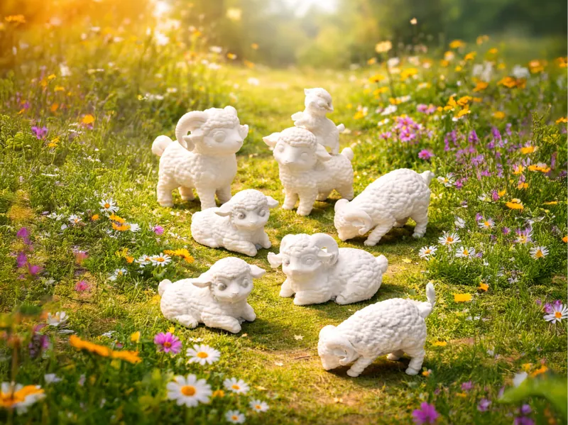 Tiny Sheep Collection - Cute Mini Farm Animals