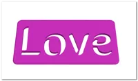 Love - horizontal mount
