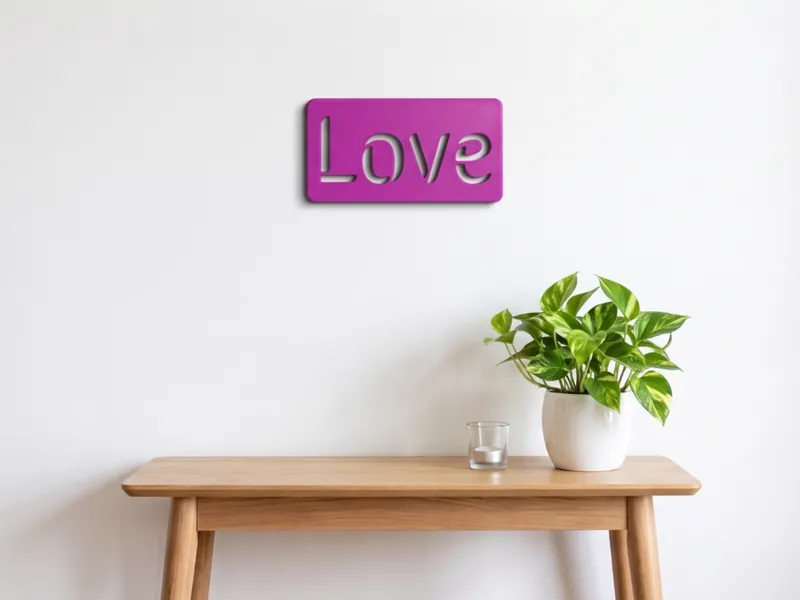 Parametric Floating Sign & Hidden Mount
