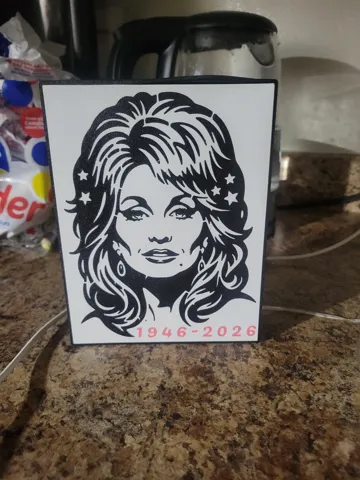 Accesorio de iluminación decorativa: Dolly Parton Lightbox — vista de referencia 3