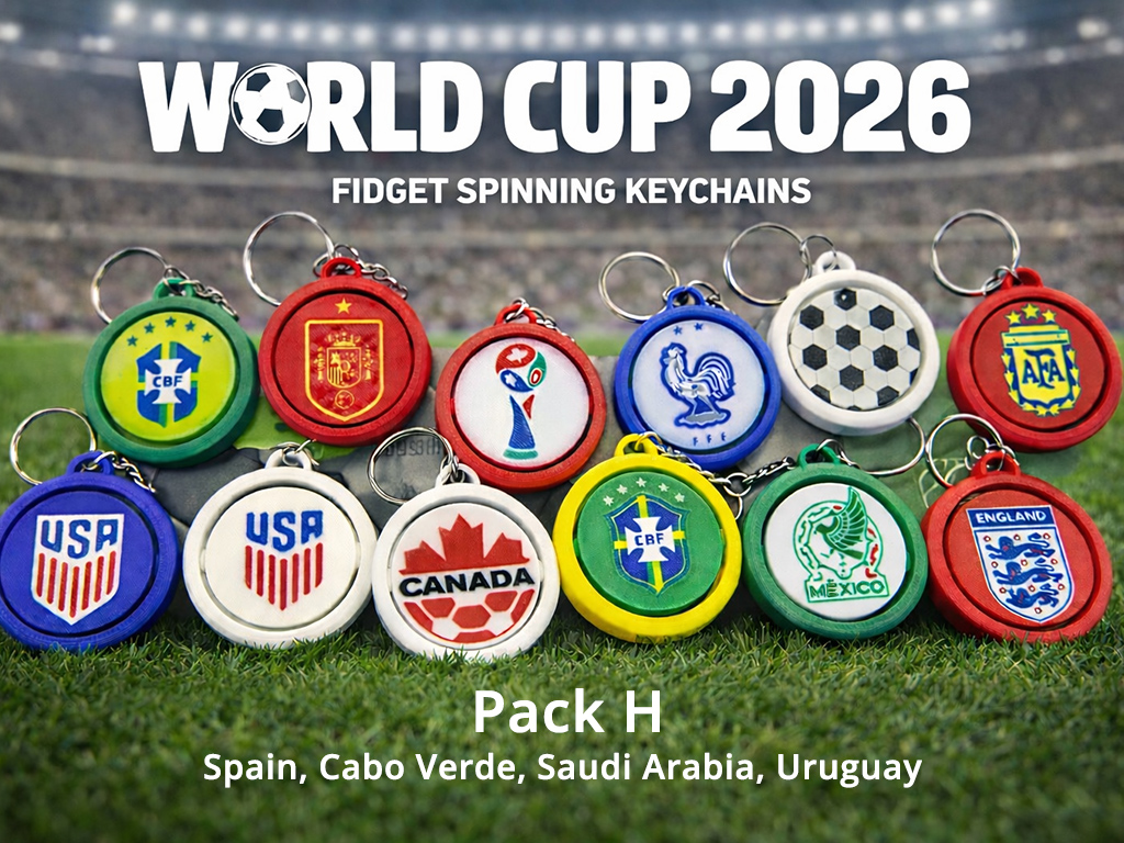 PACK H - World Cup 2026 Key Chain Spinners