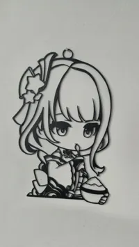Déco murale chibi Raiden Shogun — photo 3
