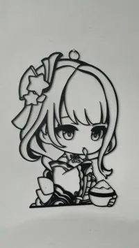 Déco murale chibi Raiden Shogun — photo 4
