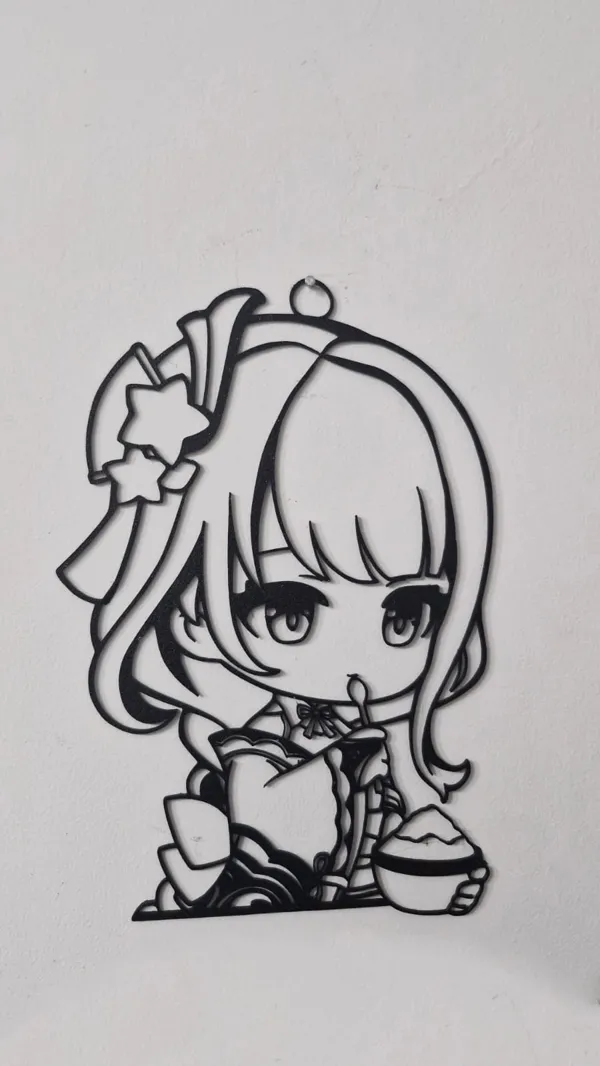 Déco murale chibi Raiden Shogun