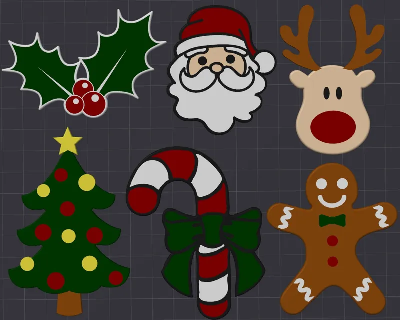 Christmas X1C/P1S Door Pulls