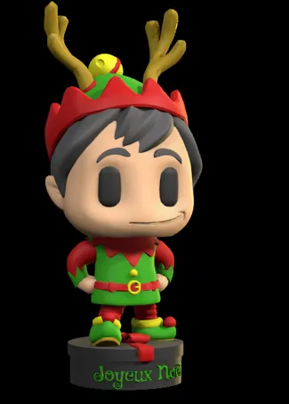 Christmas Elf - Lutin de Noël POP à peindre