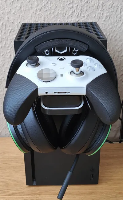 Xbox Series X Elite 2 Controller & Headset Holder - Free 3D Print Model ...