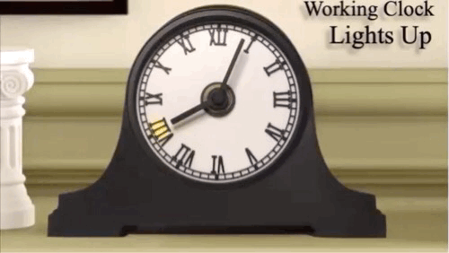 Light Up Mantel Clock