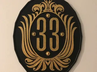 Disney Club 33 Logo Sign
