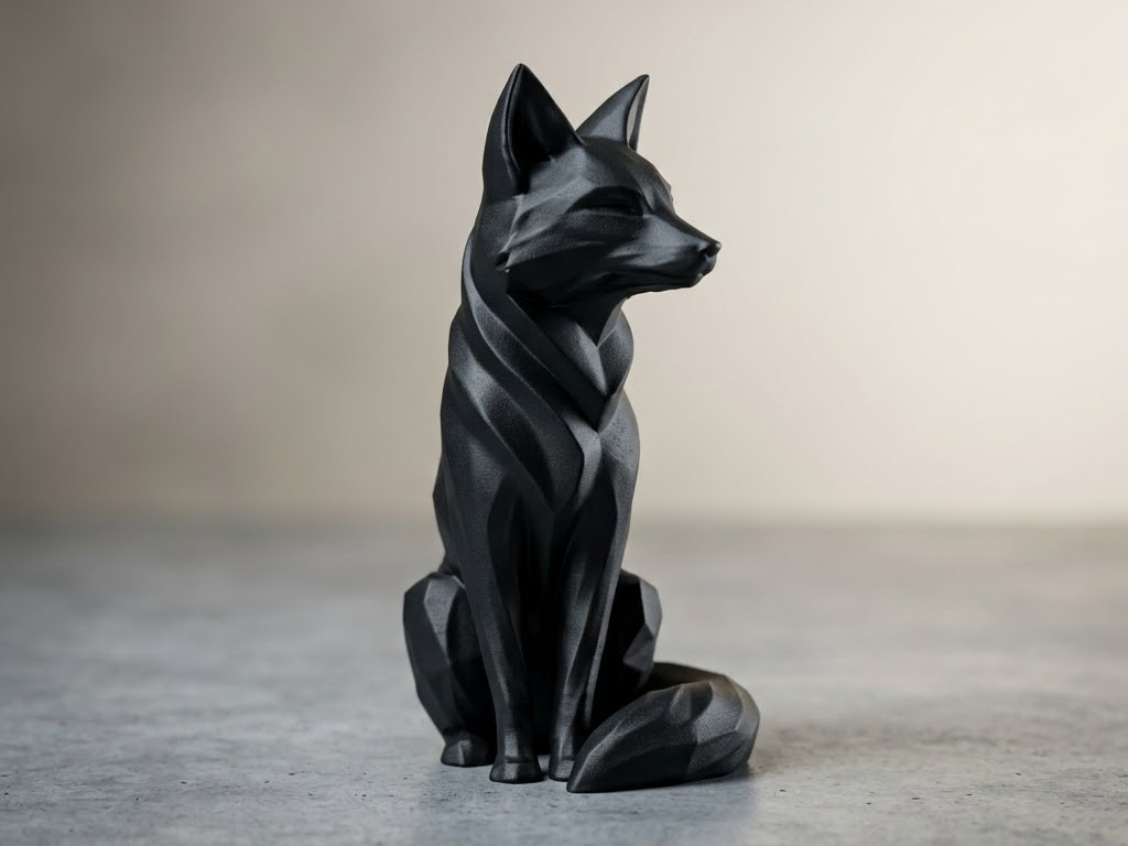 Volpe Geometrica Low-Poly 3D model