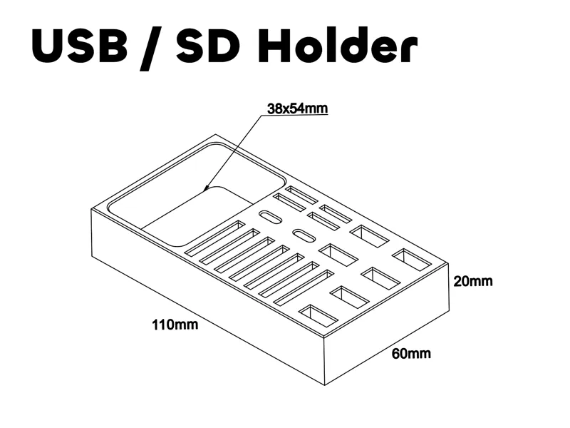 USB/SD Card Holder