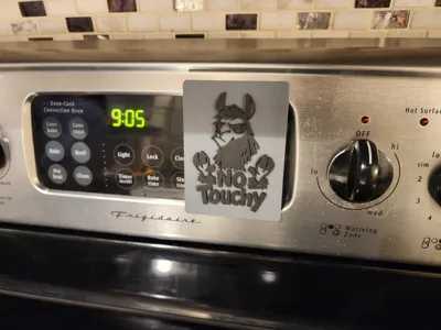 No Touchy Magnetic Sign