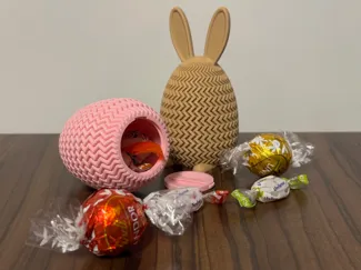 Easter Bunny Egg Container (Zigzag version)