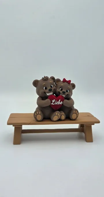 Modelo para impresión 3D: Baeren mit Herz "Liebe" — vista de referencia 4