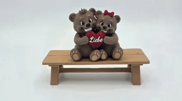 Modelo para impresión 3D: Baeren mit Herz "Liebe" — vista de referencia 5