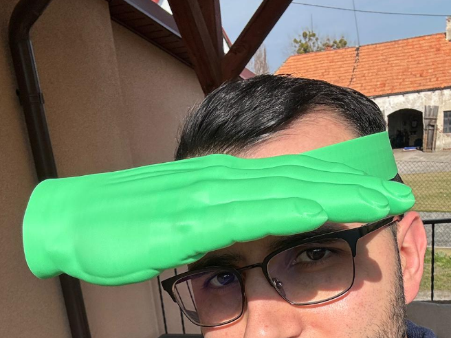 추천 3D 모델 – The Lazy Hand Hat - Funny Sun Shade