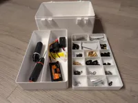 Additional Parts Trays for longer and larger parts