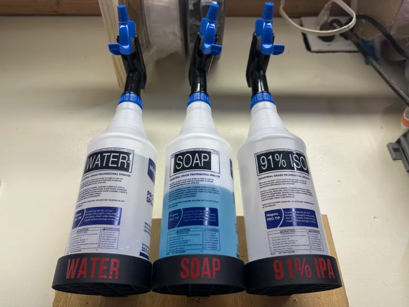 Spray (or any round) Bottle Holder Wall Mount