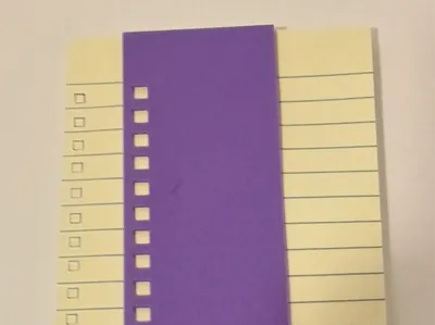 Chkbox Template 6"x4"/152mmx100mm Posit it Note
