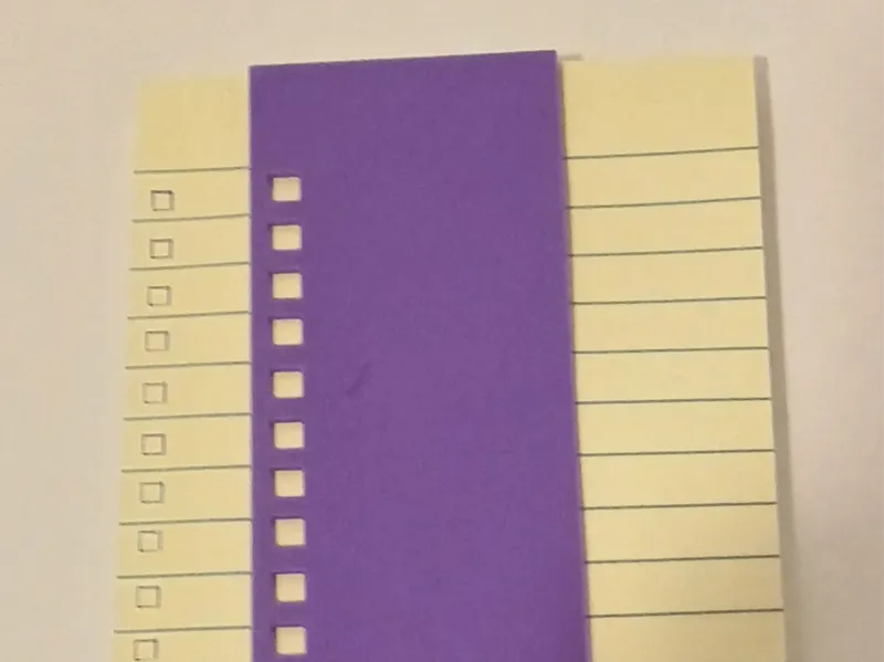 Chkbox Template 6"x4"/152mmx100mm Posit it Note
