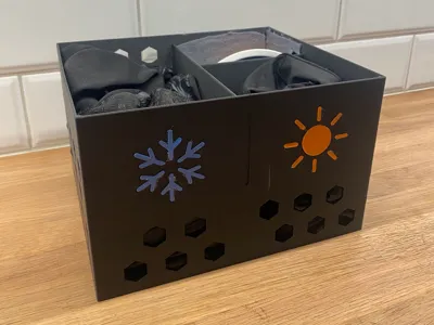 Compartment box for training gear (cycling gear)