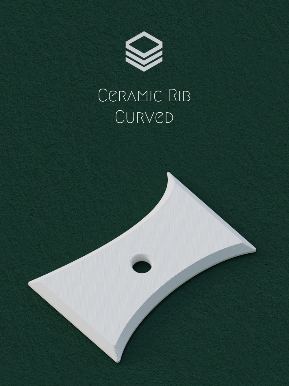 Curved Ribs Design Ceramic Rib - Curved Sides by Novox.Design - MakerWorld