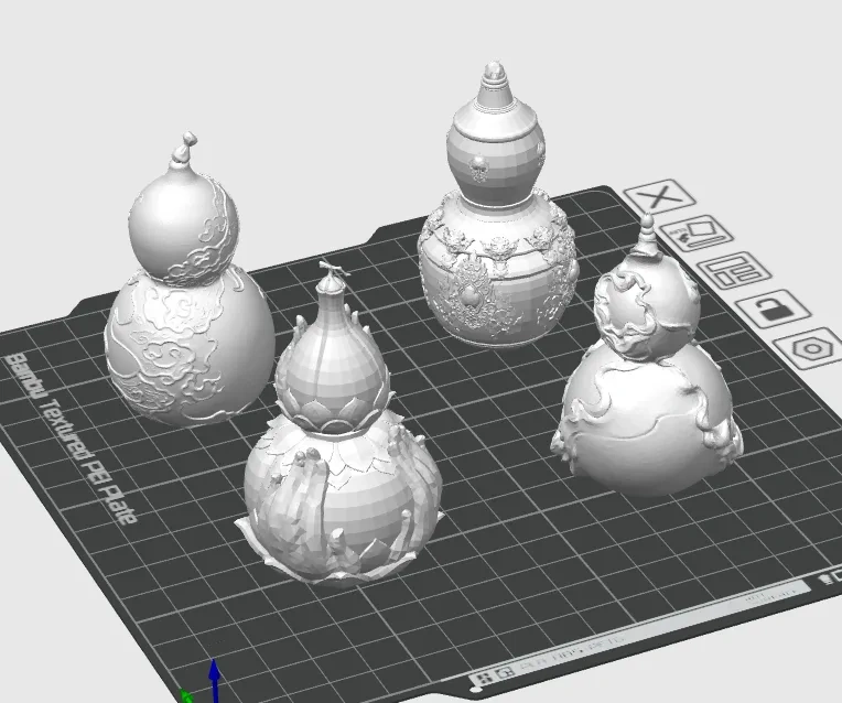 Miniatura 2 do modelo 3D 黑神话-葫芦挂件