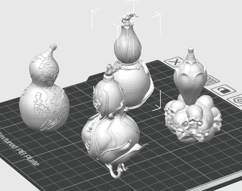 Miniatura 3 do modelo 3D 黑神话-葫芦挂件