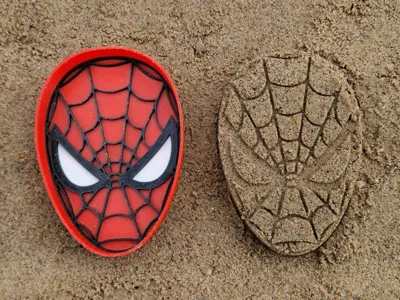 Spider-man sand mold