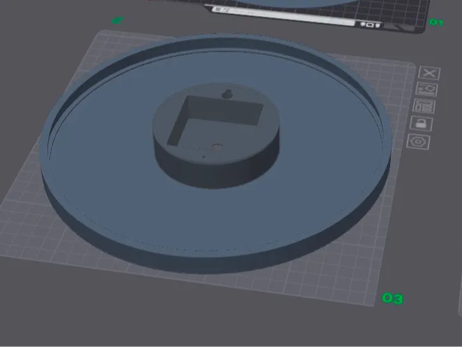 LED ring enclosure for 245mm Wall Clock by cP3D