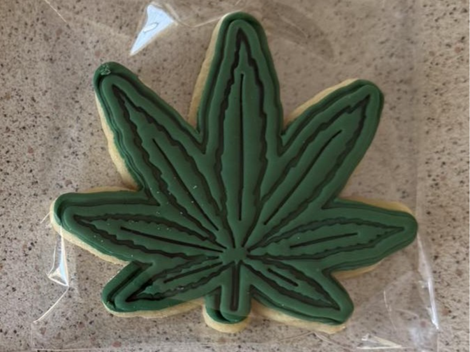 Dope Marijuana Cannabis Leaf Cookie Cutter & Stamp