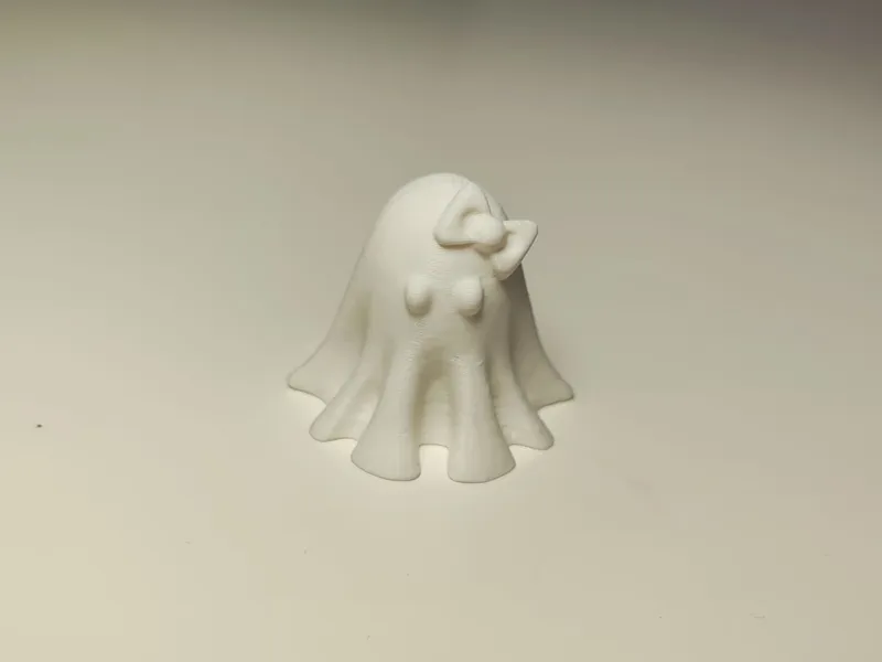Cute Halloween Ghost with Bow