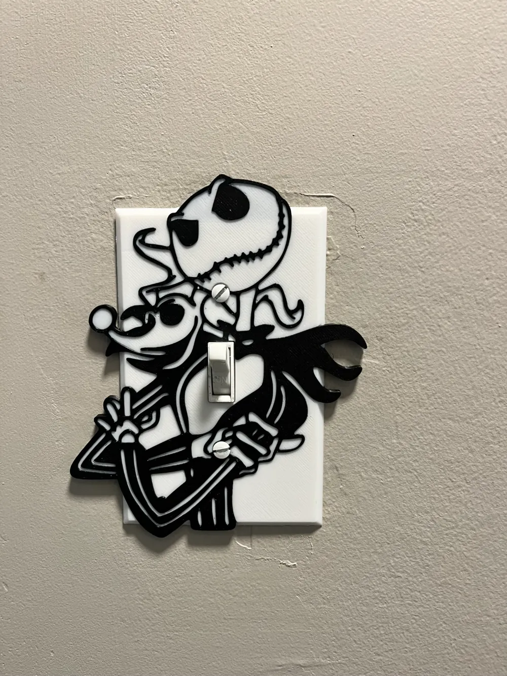Nightmare Before Christmas Light Switch Cover - Free 3D Print